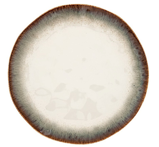 Тарелка закусочная фарфоровая NUANCES BROWN, д. 26 см