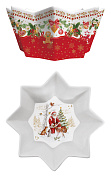 картинка Салатник фарфоровый CHRISTMAS MEMORIES, д. 20 см в подарочной упаковке  магазин «Аура Дома»