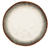Тарелка закусочная фарфоровая NUANCES BROWN, д. 26 см  магазин «Аура Дома»