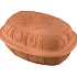 Емкость для запекания с крышкой глиняная на 6 персон, размер: 26х19х34 см