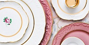 Набор столовой посуды обеденный, 41 предмет, фарфор, серия VIVIAN PORCEL магазин «Аура Дома»