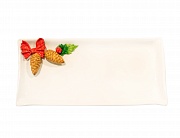картинка Блюдо сервировочное на 4 отделения керамическое  "Лобстер", размер: 40x31 см цветное Аура Дома магазин «Аура Дома»
