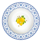 Тарелка суповая  фарфоровая POSITANO, д. 21,5 см Easy Life / Nuova R2S магазин «Аура Дома»