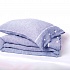 Комплект постельного белья Melange (Blue/White), состав 100% лен, размер: семейный,Decoflux