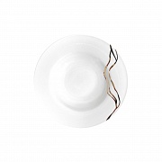 Тарелка суповая, 23 см, фарфор, серия FIUME D'ORO PORCEL магазин «Аура Дома»