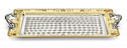 Поднос прямоугольный ROSA декоративный с ручками,размер Поднос прямоугольный ROSA декоративный с ручками,размер 57 х 42 см Chinelli магазин «Аура Дома»