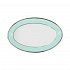 Блюдо сервировочное овальное, длина 31см, набор столовой посуды ETHEREAL BLUE, фарфор