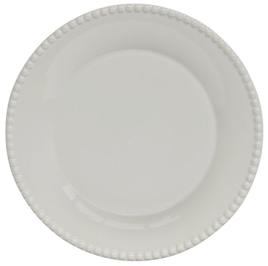Тарелка закусочная  фарфоровая TIFFANY GREY, д. 26 см