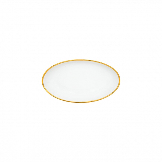 Блюдо овальное, диаметр 20см, набор столовой посуды VIVIAN, фарфор