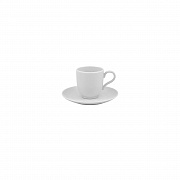 Блюдце кофейное, 12 см, фарфор, серия  STRAVAGANZA WHITE PORCEL  магазин «Аура Дома»