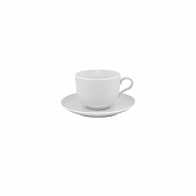 Блюдце чайное, 15 см, фарфор, серия STRAVAGANZA WHITE PORCEL  магазин «Аура Дома»