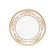 Сервировочное блюдо (белого цвета) 27 см, фарфор, серия Imperio Gold PORCEL магазин «Аура Дома»