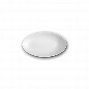 Блюдо овальное фарфоровое OLYMPUS WHITE TEARS, размер: 20х11 см PORCEL  магазин «Аура Дома»