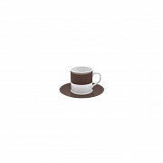 Блюдце кофейное, 11 см, фарфор, серия ETHEREAL Chocolat