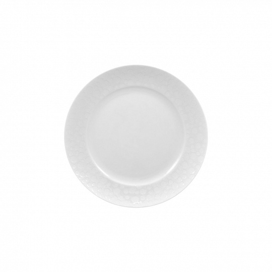 Тарелка дессертная, 21 см, фарфор, серия  STRAVAGANZA WHITE