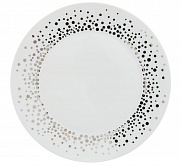 Тарелка закусочная фарфоровая PETALA SILVER RAIN, д. 27 см
