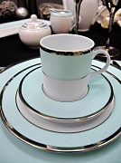 Набор посуды чайный, 15 предметов, фарфор, серия ETHEREAL BLUE PORCEL  магазин «Аура Дома»