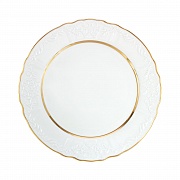 Тарелка сервировочная, 32 см, белая, фарфор, серия VIVIAN