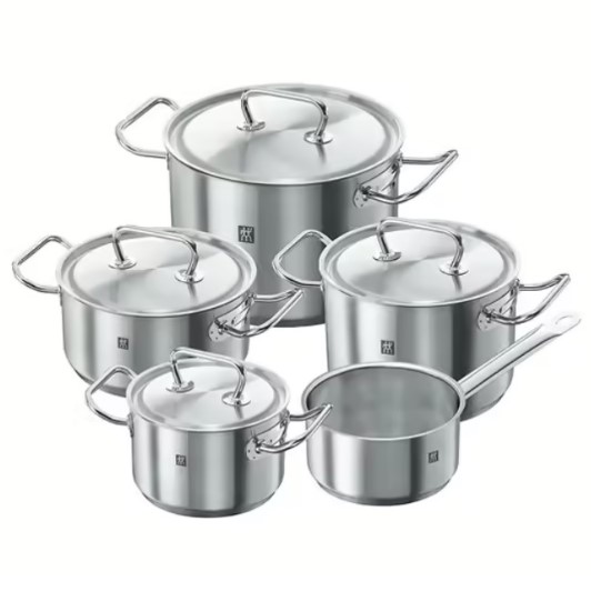 Набор кастрюль TWIN CLASSIC 9 предметов нержавеющая сталь
