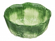 Блюдо малое, диаметр 16 см, зеленого цвета, керамика, часть столового набора "Капуста" Aura Doma магазин «Аура Дома»