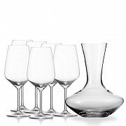 картинка Набор для вина: декантер (объем 750 мл) и 6 бокалов (обьем 656 мл), Swiesel  магазин «Аура Дома»
