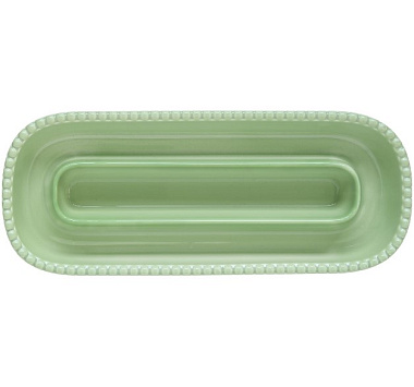 Блюдо для оливок фарфоровое TIFFANY GREEN, размер: 30,5x12 см