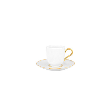 Блюдце фарфоровое, OLYMPUS PREMIUM GOLD, д. 12 см