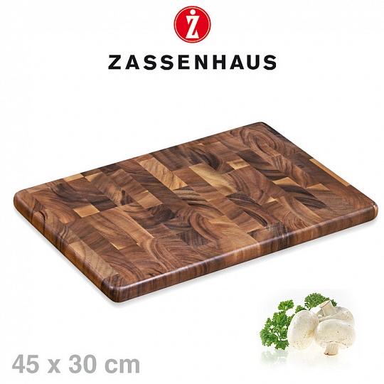 Доска разделочная деревянная р. 45х30х2,5 см,Zassenhaus 