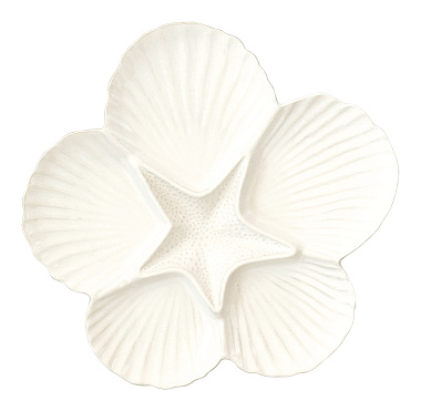 Блюдо сервировочное фарфоровое COQUILLAGES, д. 32,5 см