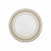 Тарелка закусочная, 27 см, фарфор, серия GOLDEN STRIPES PORCEL магазин «Аура Дома»