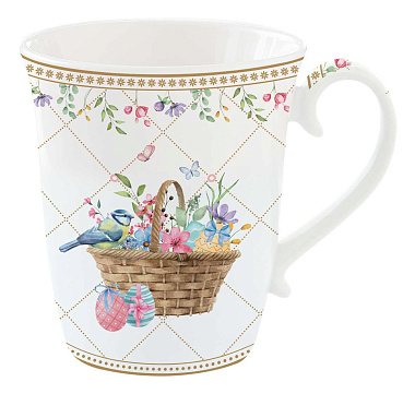 Кружка фарфоровая SPRING BLOOM, объем 275 мл в подарочной упаковке