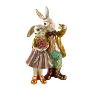 Статуэтка Декоративная фигурка кролика для селфи, 13x10x23 см  магазин «Аура Дома»