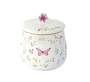 Банка фарфоровая FANCY GARDEN, д. 11 см в подарочной упаковке  магазин «Аура Дома»