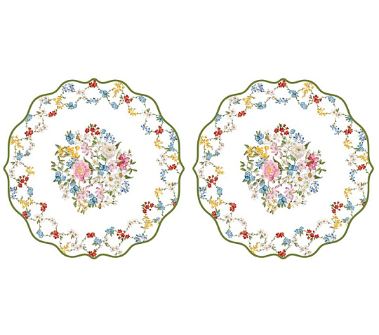 Набор салфеток GARDEN DREAMS (2 шт), состав: 100% хлопок, диаметр 34,5 см