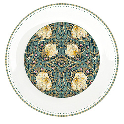 Тарелка десертная фарфоровая WILLIAM MORRIS BLACK, д. 19 см