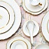Набор столовой посуды обеденный, 41 предмет, фарфор, серия VIVIAN