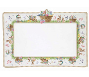 Блюдо сервировочное фарфоровое SPRING BLOOM, размер: 35x24,5 см в подарочной упаковке Easy Life / Nuova R2S магазин «Аура Дома»