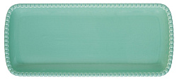 Блюдо сервировочное фарфоровое TIFFANY AQUAMARINE, размер: 36x16 см