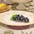 Блюдо овальное керамическое "Виноград", р. 37х29 см, бежевое