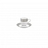 Чашка кофейная фарфоровая, объем 110 мл, ANTAR ARGENTATUS