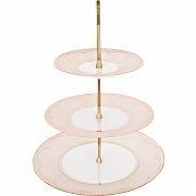Тортница с 3 тарелками, диаметр самой большой 28см, набор столовой посуды BALLET GRACE  PORCEL  магазин «Аура Дома»