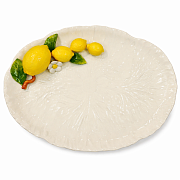 Блюдо овальное керамическое "Лимон", размер: 41х30 см Aura Doma магазин «Аура Дома»