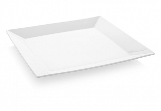 Тарелка фарфоровая Bianco, размер: 26х26 см