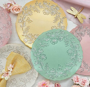 Блюдо сервировочное стеклянное SPRING GLASS, д. 33 см в подарочной упаковке Easy Life / Nuova R2S магазин «Аура Дома»