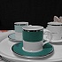 Набор посуды чайный, 15 предметов, фарфор, серия ETHEREAL ULTRAMARINE GREEN