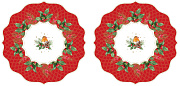 Набор подставок декоративных на стол CHRISTMAS BERRIES (2 шт), д. 34,5 см