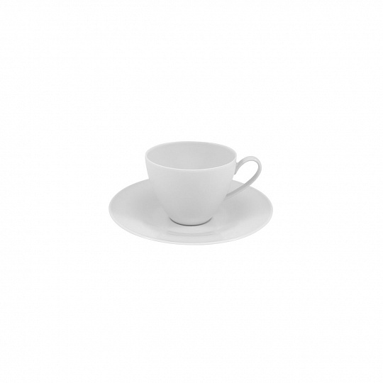Чашка чайная фарфоровая BALLET WHITE, объем 260 мл