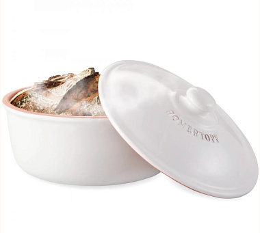Емкость для запекания круглая с крышкой Bread Baking Potround размер 23,5 x 23,5 x 12,5 cm цвет терракот