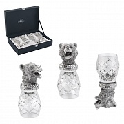 картинка Набор стопок для водки "Медведь" (6 шт), подарочной упаковке, Chinelli Chinelli магазин «Аура Дома»