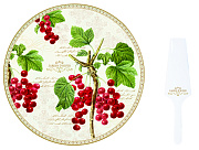 Набор для сервировки торта фарфоровый JARDIN D'HIVER, диаметр блюда 32 см в подарочной упаковке  магазин «Аура Дома»